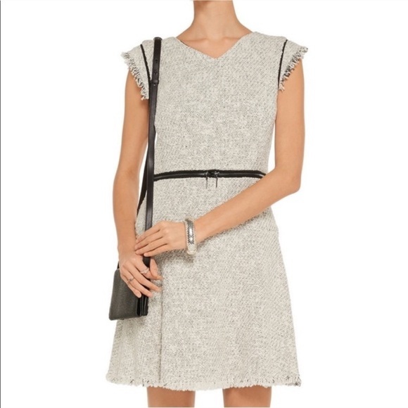 Rebecca Taylor Zip Waist Tweed Fit & Flare Dress - Picture 1 of 12